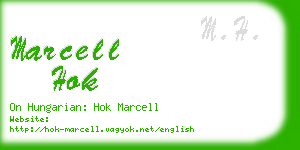 marcell hok business card